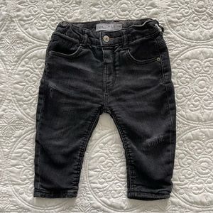 COPY - Zara baby denim pants with lining 9-12 months